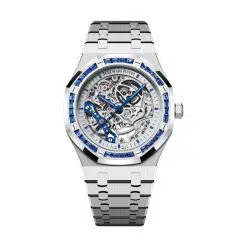 Audemars Piguet 15412BC.SS.1220BC.02 Royal Oak Openwork Rhodium-Toned 41mm Dial 18-Carat White Gold Bracelet Watch