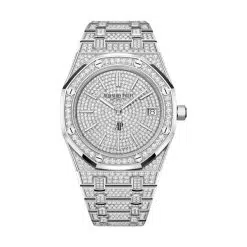 Audemars Piguet 16202BC.ZZ.1241BC.01 Royal Oak White Gold Set with Diamonds 39mm Dial 18-Carat White Gold Set with Diamonds Bracelet Watch