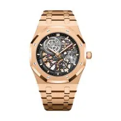 Audemars Piguet 16204OR.OO.1240OR.03 Royal Oak Openworked Slate Grey 39mm Dial 18-Carat Pink Gold Bracelet Watch