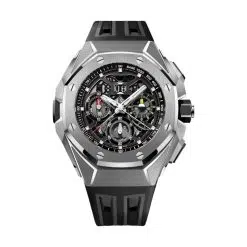Audemars Piguet 26650TI.OO.D013CA.01 Royal Oak Concept Skeleton 43mm Dial Black and Grey Rubber Strap Watch