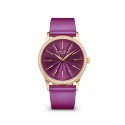 Patek Philippe 4997-200R-001 Calatrava Lacquered Purple Dial Purple Calfskin Leather Strap