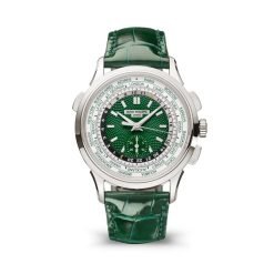 Patek Philippe 5930P-001 Complications Green Dial Green Alligator Leather Strap