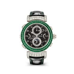 Patek Philippe 6300-403G-001 GRAND Complications Ebony Black Opaline Dial Black Alligator Leather Strap
