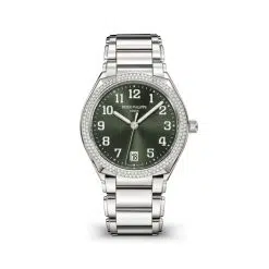 Patek Philippe 7300-1200A-011 Twenty~4 Olive Green Sunburst Dial Steel Bracelet
