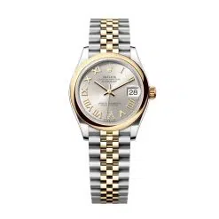 Rolex Datejust 278243-0004 Silver Roman Numeral Set with Diamonds 31mm Dial Stainless Steel and Yellow Gold Jubilee Bracelet Watch