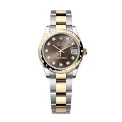 Rolex Datejust 278343RBR-0021 Dark Grey Set with Diamonds 31mm Dial Stainless Steel and Yellow Gold Oyster Bracelet Watch