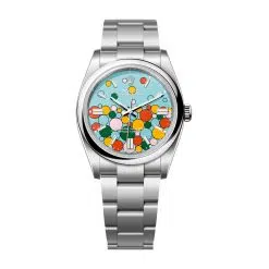Rolex Oyster Perpetual 126000-0009 Turquoise Celebration Dial Oyster Bracelet