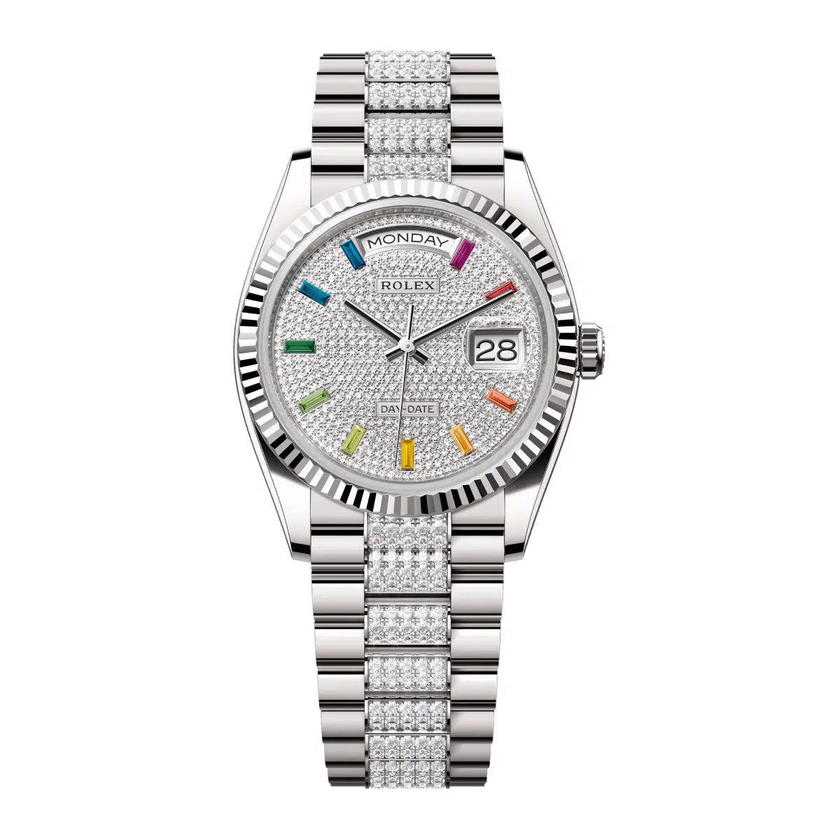 Rolex Day-Date 128239-0027 Diamond Paved Dial