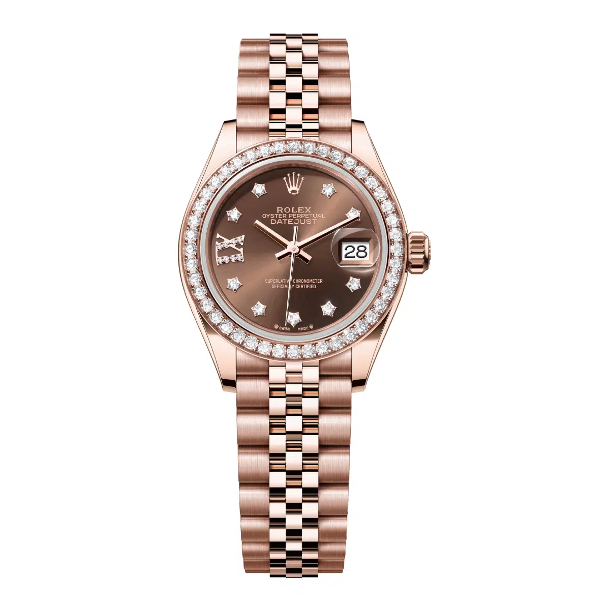 Rolex Lady-Datejust 279135RBR-0002 Chocolate Diamond Dial Jubilee Bracelet