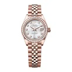 Rolex Lady-Datejust 279135RBR-0019 Mother Of Pearl Diamond Dial Jubilee Bracelet