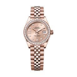 Rolex Lady-Datejust 279135RBR-0030 Rosé Diamond Dial Jubilee Bracelet