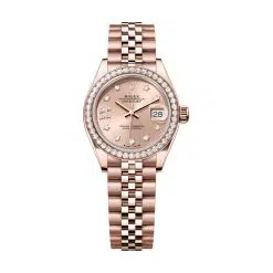 Rolex Lady-Datejust 279135RBR-0030 Rosé Diamond Dial Jubilee Bracelet