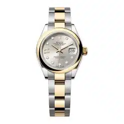 Rolex Lady-Datejust 279163-0004 Silver Diamond Dial Oyster Bracelet