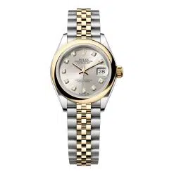 Rolex Lady-Datejust 279163-0007 Silver Diamond Dial Jubilee Bracelet
