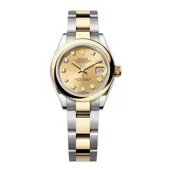 Rolex Lady-Datejust 279163-0012 Champagne Diamond Dial Oyster Bracelet