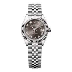 Rolex Lady-Datejust 279174-0013 Dark Grey Roman Dial Jubilee Bracelet