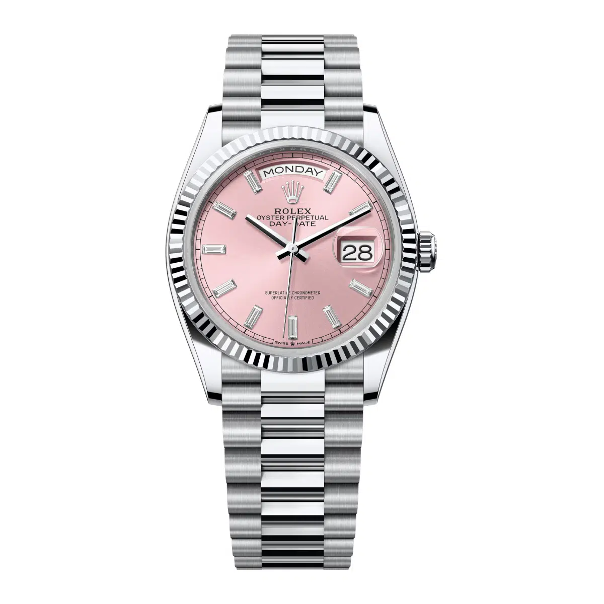 Rolex Day-Date 128236-0024 Pink Diamond Dial