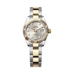 Rolex Lady-Datejust 279173-0008 Silver Diamond Dial Oyster Bracelet