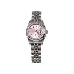 Rolex Lady-Datejust 179160 26mm Stainless Steel Pink Dial Watch