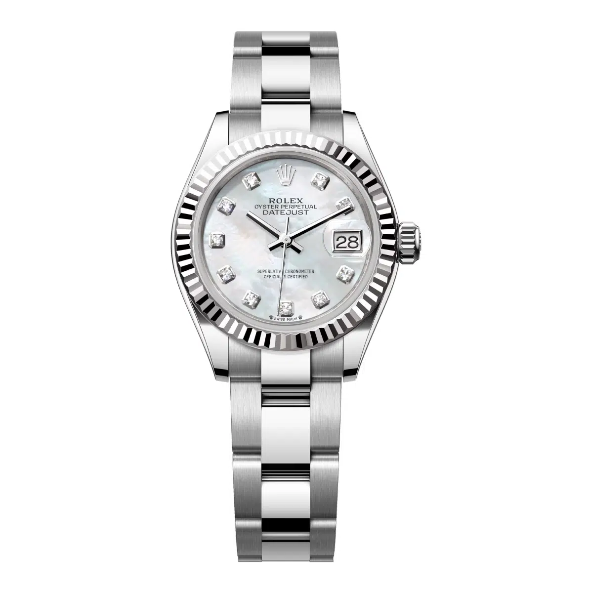 Rolex Lady-Datejust 279174-0010 Mother Of Pearl Diamond Dial Oyster Bracelet