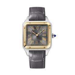 Cartier W2SA0028 Santos de Cartier Grey Sunray Dial Watch