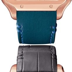 Alternative view of Cartier WHSA0018 Santos de Cartier Rose Gold Skeleton Dial Large