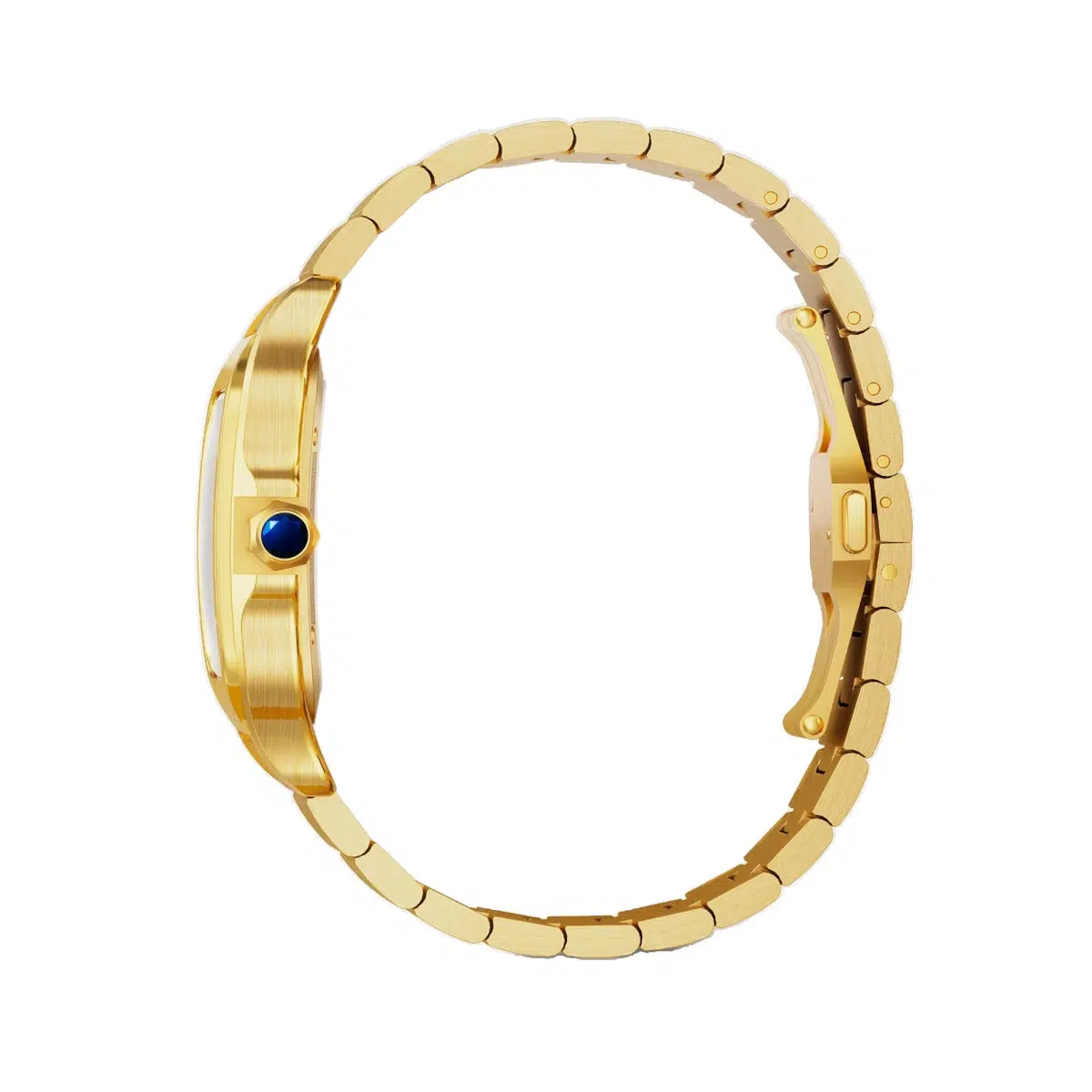 Cartier WHSA0042 Santos de Cartier Yellow Gold Skeleton Dial Large - Image 4