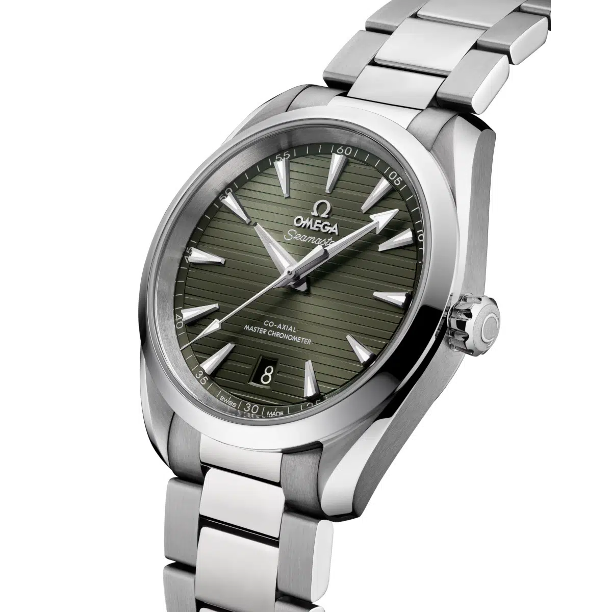Omega Seamaster Aqua Terra 220.10.38.20.10.003 Green Dial Steel Bracelet Watch - Image 4