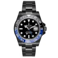 Rolex GMT-Master II 116710BLNR Black Dial Black PVD Oyster Bracelet Watch