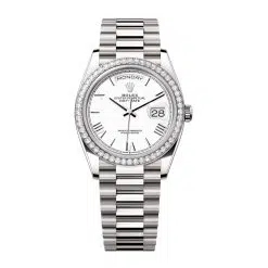 Rolex Day-Date 128349rbr-0043 White Dial & White Gold