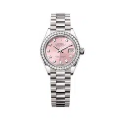 Rolex Lady-Datejust 279139RBR-0005 Pink Diamond-Set Dial White Gold Bracelet