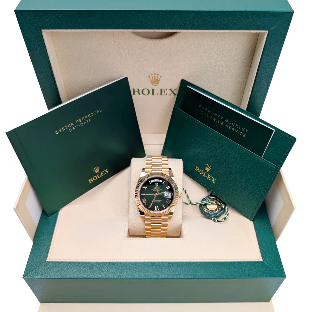 Rolex Day Date 228238-0069 Green ombré Dial Yellow Gold President 40mm - Image 7