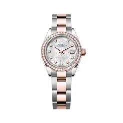 Rolex Lady-Datejust 279381RBR-0014 Mother-of-Pearl Diamond Dial Oyster Bracelet