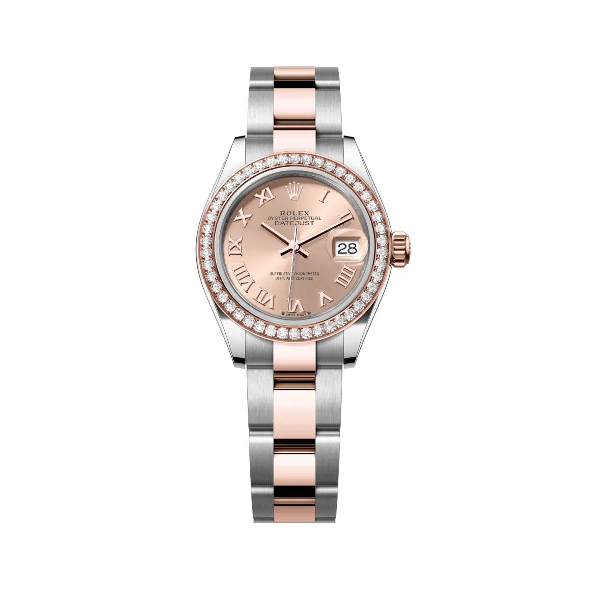 Rolex Lady-Datejust 279381RBR-0026 Rosé Roman Dial Oyster Bracelet
