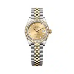 Rolex Lady-Datejust 279383RBR-0021 Champagne Diamond Dial Yellow Rolesor Jubilee Bracelet