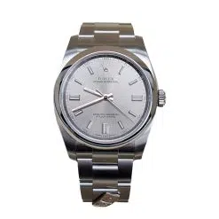 Rolex 116000 Domino's Oyster Perpetual 36mm Silver Dial Watch