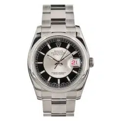 Rolex Datejust 116200 36mm Steel Tuxedo Dial Watch