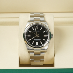 Alternative view of Rolex Oyster Perpetual 41 134300-0008 Black Dial Oystersteel Oyster Bracelet