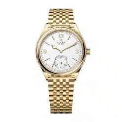 Rolex 1908 52508-0008 White Dial Yellow Gold Settimo Bracelet