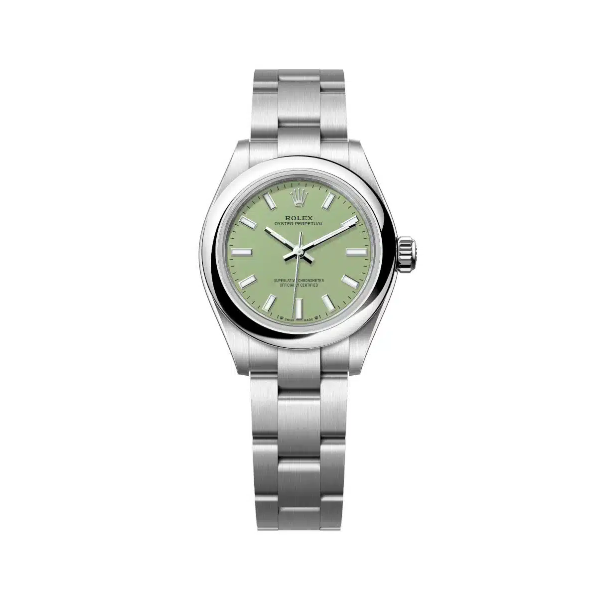 Rolex Oyster Perpetual 28 276200-0006 Pistachio Dial Oystersteel Oyster Bracelet