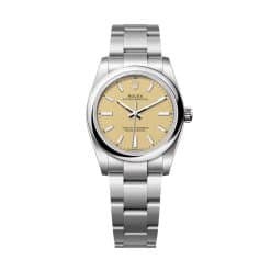 Rolex Oyster Perpetual 34 124200-0007 Beige Dial Oystersteel Oyster Bracelet