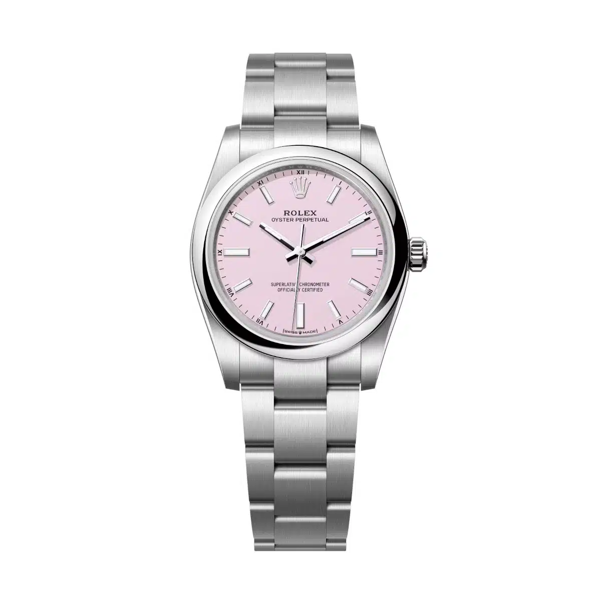 Rolex Oyster Perpetual 34 124200-0009 Pink Dial Oystersteel Oyster Bracelet