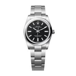 Rolex Oyster Perpetual 34 124200-0010 Black Dial Oystersteel Oyster Bracelet