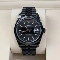 Alternative view of Rolex Datejust 126334 Black Index Jubilee 41mm Black PVD Stainless Steel