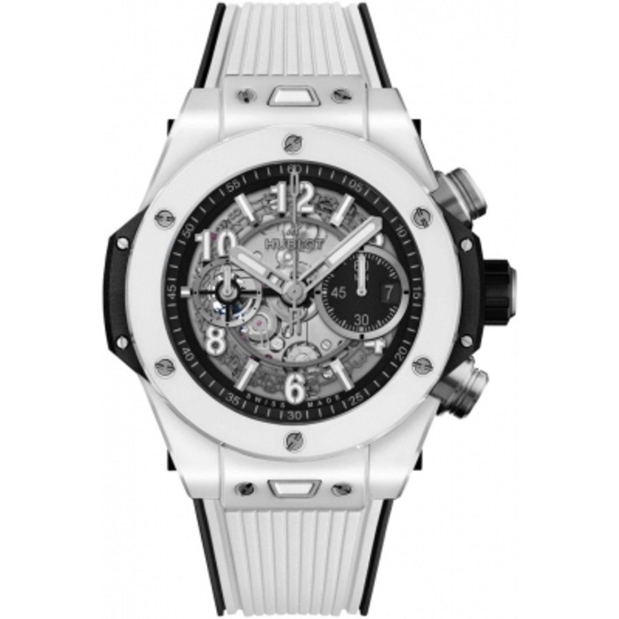 Hublot Big Bang UNICO 44mm White Ceramic Chronograph Watch HUB1280 421.HX.1170.RX