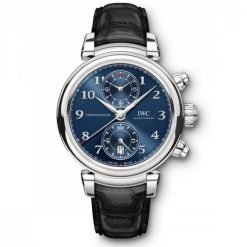 IWC Da Vinci Chronograph 42mm Blue Dial Stainless Steel Watch IW393402