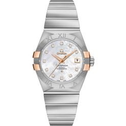 Omega Constellation 31mm Rose Gold & Steel Watch with Mother of Pearl Dial 123.20.31.20.55.003