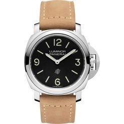 Panerai Luminor Base PAM01086 44mm Black Dial Leather Watch
