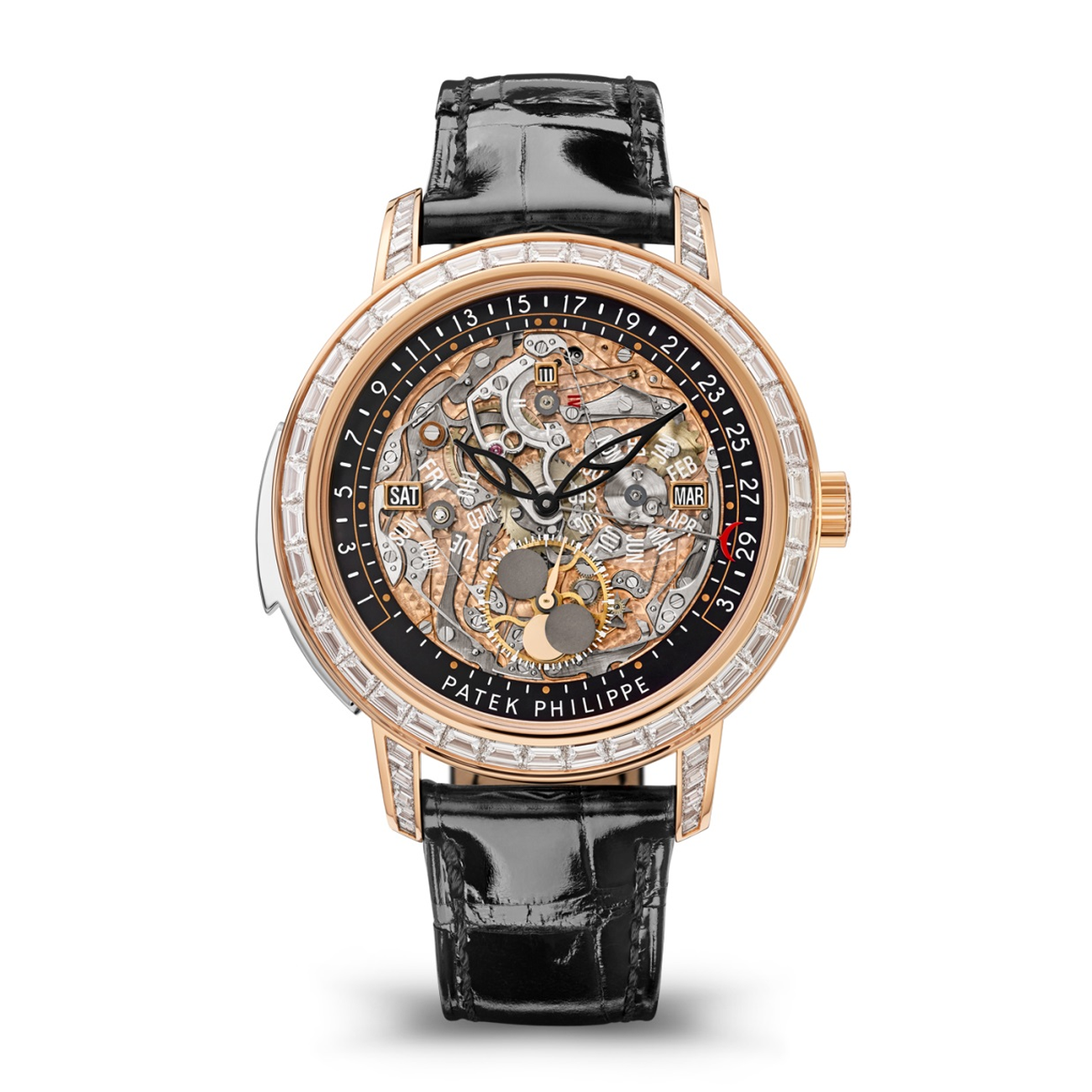 Patek Philippe Grand Complications 5304 Rose Gold Skeleton Dial Watch