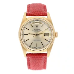 Rolex Day-Date 18238 18K Gold Watch with Silver Dial